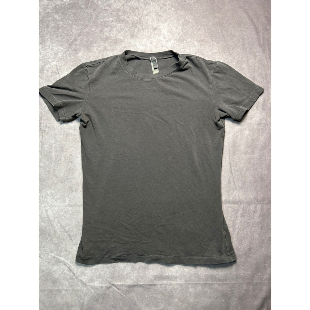 Skims T-Shirt Womens Small Charcoal Gray Essential Crew Neck Short Sleeve Slim